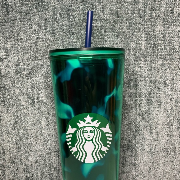 Starbucks Blue Teal Swirl Venti Tumbler - Picture 3 of 4